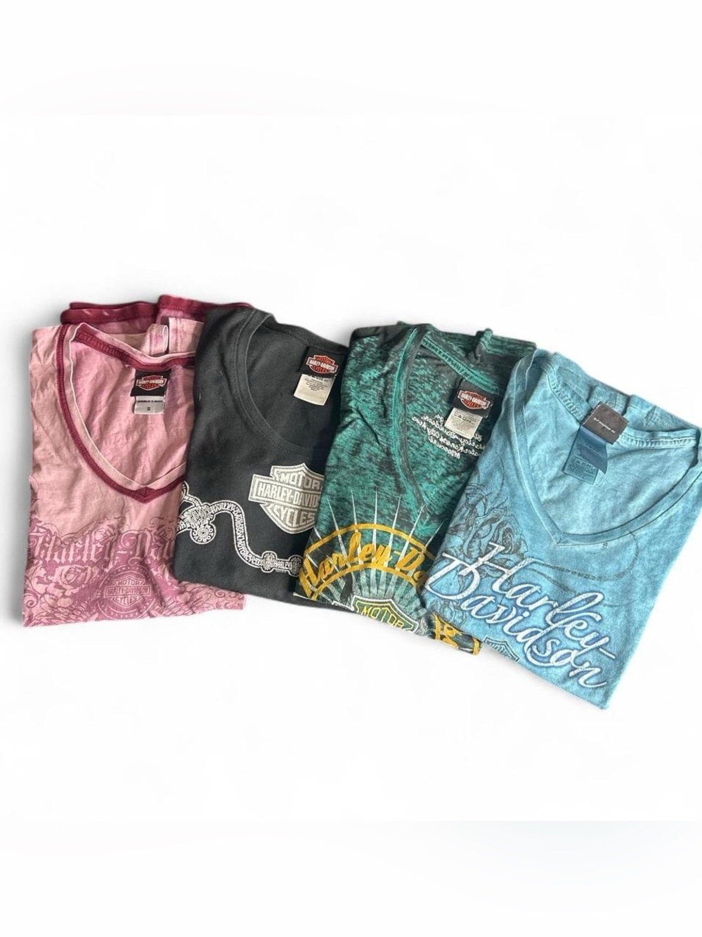 Harley Davidson, bundle of four graphic T-shirts